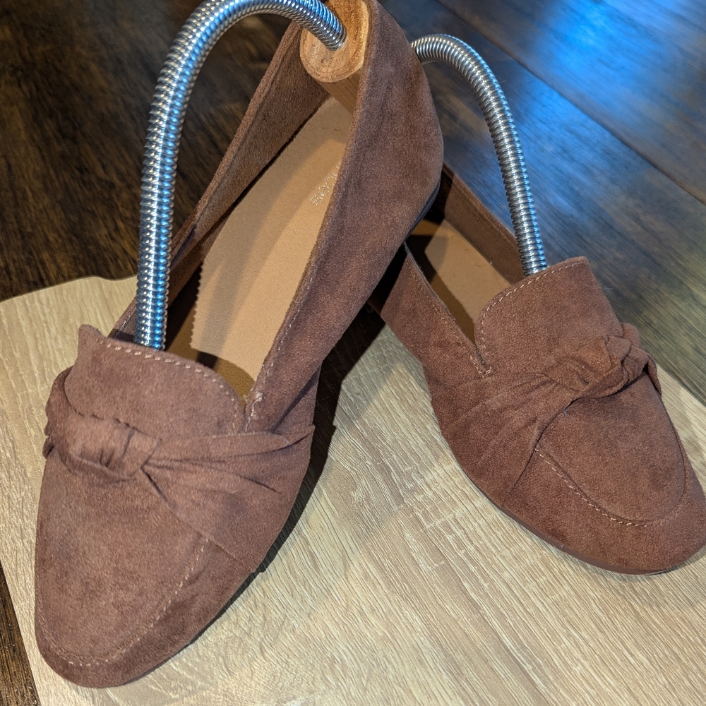 Maurices Chocolate Brown Suede‎ Loafers